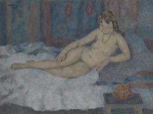 GRIGORY TSETLIN 1911-2000,Reclining Nude,1989,MacDougall's GB 2015-06-03