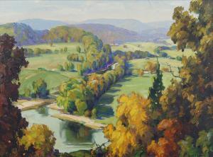 GRIGWARE Edward 1889-1960,Early Autumn Ozarks,Clars Auction Gallery US 2018-09-16