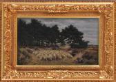 GRILLET ALPHONSE 1826-1893,LANDSCAPE WITH FLOCK OF SHEEP,Stair Galleries US 2011-03-19