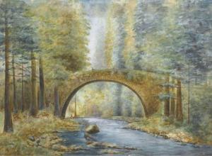 GRILLET ALPHONSE 1826-1893,Le Pont des Fées à Gérardmer,Christie's GB 2005-12-21