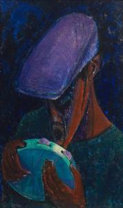 Grillo Yusuf Adebayo 1934-2021,Blind Minstrel,1966,Bonhams GB 2023-03-22