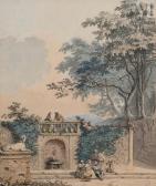 GRIMM Samuel Hieronymus,Vue animée du parc de Montmorency,1766,Millon & Associés 2023-05-23