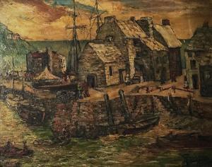 GRIMM Stanley 1891-1966,Polperro,1951,Bellmans Fine Art Auctioneers GB 2021-06-29