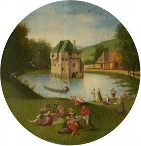 GRIMMER Abel 1560-1619,Allegory of summer with a moated castle,1611,Galerie Koller CH 2023-09-22