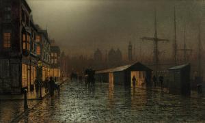GRIMSHAW Arthur Edmund 1868-1913,Hull Docks by night,1895,Bonhams GB 2022-09-21