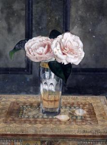 GRIMSHAW Arthur Edmund 1868-1913,Still life of roses in a glass,1880,Bonhams GB 2012-03-08