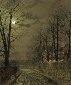 GRIMSHAW John Atkinson 1836-1893,December Moonlight,1885,Christie's GB 2002-11-26