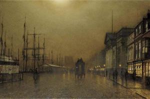 GRIMSHAW John Atkinson 1836-1893,Liverpool by gaslight,Christie's GB 2002-11-26