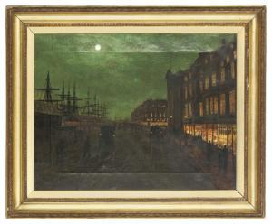 GRIMSHAW John Atkinson 1836-1893,Moonlit street scene,Christie's GB 2009-03-03