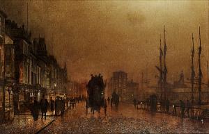 GRIMSHAW John Atkinson 1836-1893,The Broomielaw, Glasgow,Sotheby's GB 2004-06-16