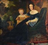 GRIMSHAW Thomas,Mrs Eliza Harris of Wooton Hall, with Her Son Geor,1850,Gilding's GB 2014-01-21