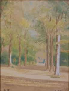 GRINLING Anthony Gibbons 1896-1982,Woodland Footpath,1974,Lacy Scott & Knight GB 2020-03-20