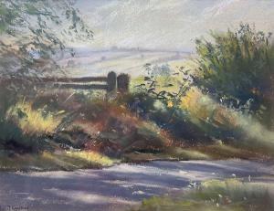 GRINSTEAD Jill,Rural Landscape with Path and Gate,David Duggleby Limited GB 2022-07-23