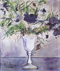 GRIOTTERAY Yvette,VASE DE FLEURS,Pillon FR 2015-01-18