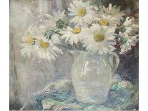 GRISCHOTTI MARGARET N 1936-1939,A JUG OF OXEYE DAISIES,Lawrences GB 2015-04-17