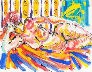 GRISE Hendrik 1917-1982,RECLINING FEMALE NUDE STUDY,Ross's Auctioneers and values IE 2022-10-12