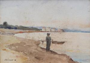 GRISOLLE 1900-1900,Jeune femme auprès du lac,1896,Lombrail - Teucquam FR 2018-04-14