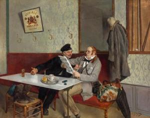 GRISON Francois Adolphe 1845-1914,Having coffee,Galerie Koller CH 2022-09-23