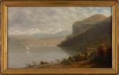 GRISWOLD Casimir Clayton 1834-1918,Mountain landscape, possibly Lake Como,Eldred's US 2023-01-26