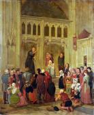 GRISZ,study of a monk preaching to a crowd from the step,1835,Biddle and Webb GB 2013-07-05