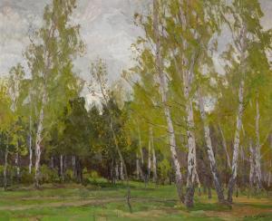 GRITSAI Aleksei Mikhailovich 1914-1998,Woodland in May,1968,Sotheby's GB 2021-06-08
