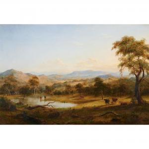GRITTEN Henry C 1818-1873,A View to a Range of Mountains Near Woodend,1868,Leonard Joel 2024-03-19