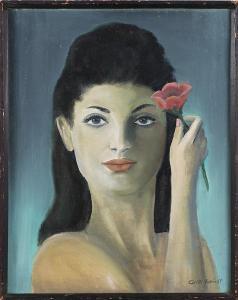 GRITTI FULVIO,Donna con fiore.,1967,Capitolium Art Casa d'Aste IT 2013-10-15