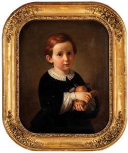 GRITTI Giacomo 1819-1891,Bambino con frutta,1861,Wannenes Art Auctions IT 2022-11-29