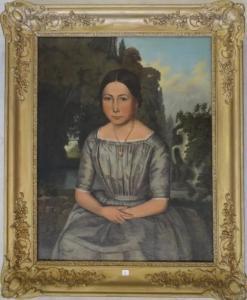 GROB Eric,Portrait de jeune femme,1850,Millon & Associés FR 2016-12-14