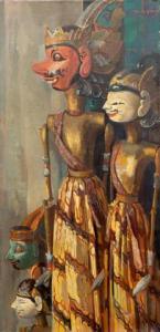 GROEN Hendrik Pieter/ Piet 1886-1964,Wayang Golek puppets,Venduehuis NL 2019-08-29