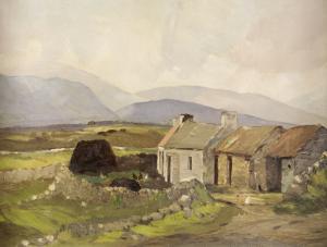 GROENEVELD Theo J 1897-1969,IRISH COTTAGE & TURF STACK,Ross's Auctioneers and values IE 2008-03-05