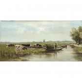 GROENEWEGEN Adrianus Johannes 1874-1963,cows near the waterside,Sotheby's GB 2005-03-22