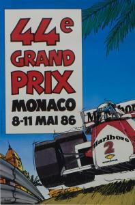 GROGNET L,44e Grand Prix Monaco,1986,Aste Bolaffi IT 2020-06-11