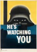 GROHE GLEN 1912-1956,HE'S WATCHING YOU,1942,Swann Galleries US 2016-08-03