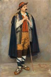 GROHMANN Reinhold 1877-1915,Italian Shepherd,1892,Palais Dorotheum AT 2019-02-19