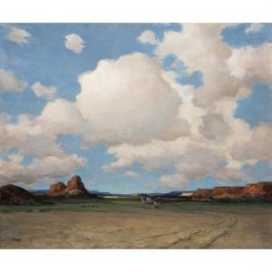 GROLL Albert Lorey 1866-1952,Santa Fe Trail, New Mexico,Clars Auction Gallery US 2023-03-17
