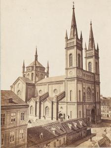 GROLL Andreas 1812-1872,Altlerchenfelder Kirche,1860,Palais Dorotheum AT 2019-05-15