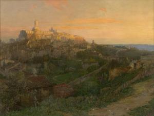 GROLL Theodor 1857-1913,Blick auf Siena im Abendlicht,Galerie Bassenge DE 2023-11-30