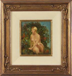 GROLLA Ottavio 1888-1923,Nudo in un paesaggio,Capitolium Art Casa d'Aste IT 2015-06-04