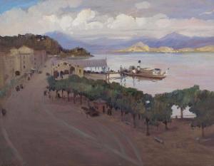 GROLLA Ottavio 1888-1923,Veduta del Lago di Como,1919,Meeting Art IT 2013-01-05