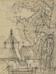GROLLAIRE Muriel,VILLAGE SKETCH,Ross's Auctioneers and values IE 2014-10-08