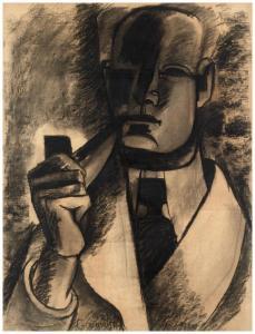 GROMAIRE Marcel 1892-1971,L'homme à la pipe,1921,Artcurial | Briest - Poulain - F. Tajan 2024-04-04
