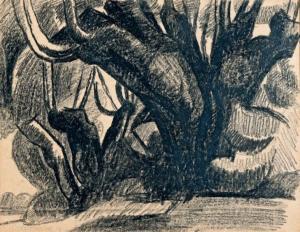 GROMAIRE Marcel 1892-1971,Le gros arbre,1919,Beaussant-Lefèvre FR 2014-10-10