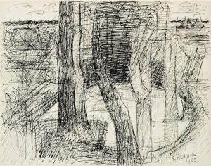 GROMAIRE Marcel 1892-1971,Paysage avec des arbres,1963,Christie's GB 2012-10-25