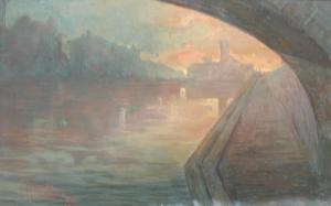 grondona giuseppe,Scorcio dal Lungo fiume,1912,Il Ponte Casa D'aste Srl IT 2009-09-22