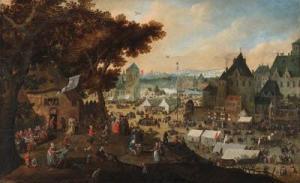 grondonck Bartholomeus 1580-1630,A town kermesse,1617,Christie's GB 1999-12-17