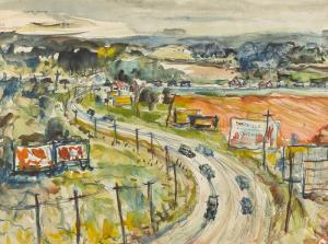Gronemeyer Philip,Cars driving on a road in a countryside,John Moran Auctioneers 2018-03-27