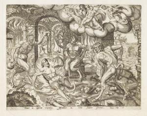 GRONINGEN van Gerard P,Das Gleichnis vom reichen Mann undvom armen Lazaru,1570,Ketterer 2011-05-14