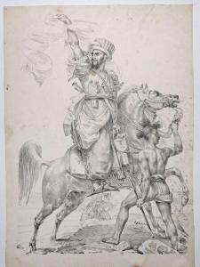 GROS Antoine Jean,Chef de Mamelucks à cheval appelant du secours,1817,Eric Caudron 2024-04-02