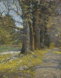 GROSS Adolf 1873-1933,A lime tree alley,1913,Palais Dorotheum AT 2009-06-16